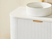 Avalon Wall Hung Vanity Double Bowl Matte White 1500mm/1800mm - FIL Kitchen Bathroom