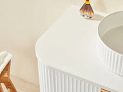 Avalon Wall Hung Vanity Single Bowl Matt White 600mm/750mm/900mm/1200mm - FIL Kitchen Bathroom