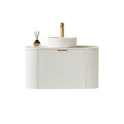 Avalon Wall Hung Vanity Single Bowl Matt White 600mm/750mm/900mm/1200mm - FIL Kitchen Bathroom