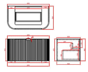 Avalon Wall Hung Vanity Single Bowl Matt Black 600mm/750mm/900mm/1200mm - FIL Kitchen Bathroom