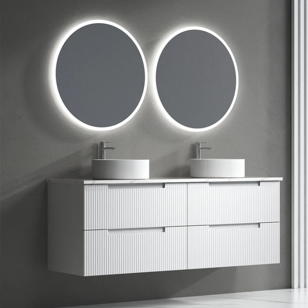Verona Mark II Wall Hung Matte White 1500mm/1800mm