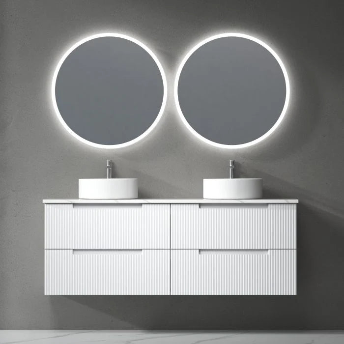 Verona Mark II Wall Hung Matte White 1500mm/1800mm