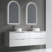Verona Mark II Wall Hung Matte White 1500mm/1800mm - FIL Kitchen Bathroom
