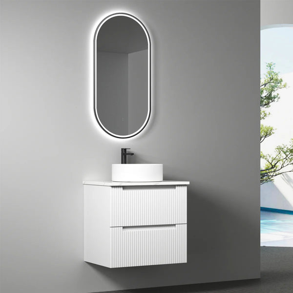 Verona Mark II Wall Hung Matte White 600mm/750mm/900mm/1200mm