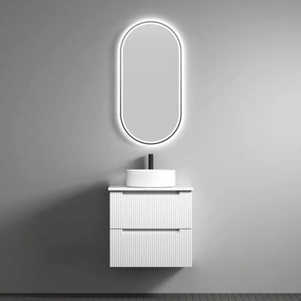 Verona Mark II Wall Hung Matte White 600mm/750mm/900mm/1200mm