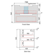 Verona Mark II Wall Hung Matte White 600mm/750mm/900mm/1200mm - FIL Kitchen Bathroom