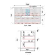 Verona Mark II Wall Hung Matte White 600mm/750mm/900mm/1200mm - FIL Kitchen Bathroom