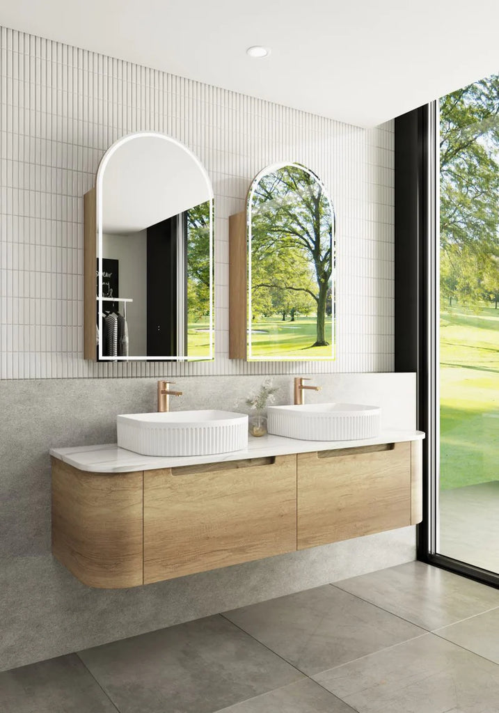 Carita Wall Hung Natural Timber 1500mm/1800mm