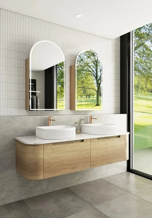 Carita Wall Hung Natural Timber 1500mm/1800mm - FIL Kitchen Bathroom