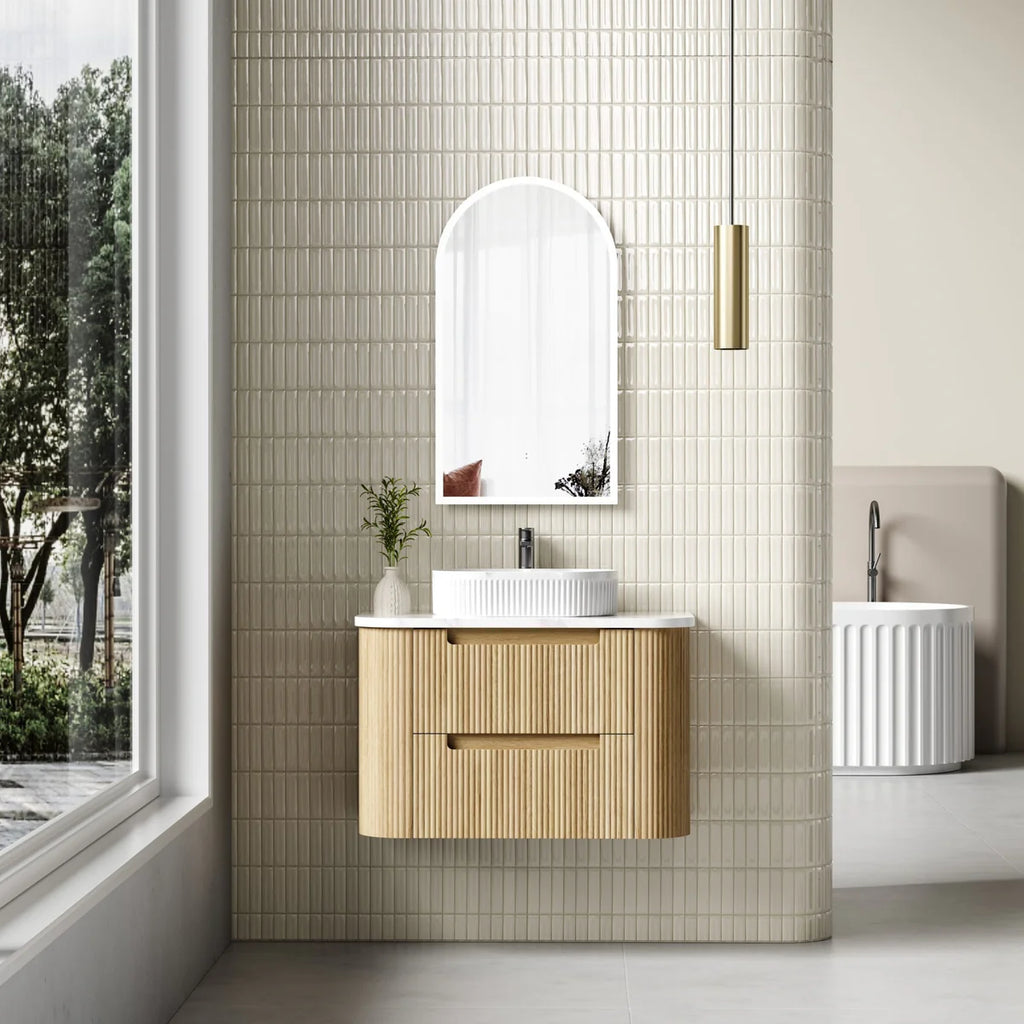 Varcelli Tier Harvest Oak Wall Hung Vanity 750mm/900mm/1200mm