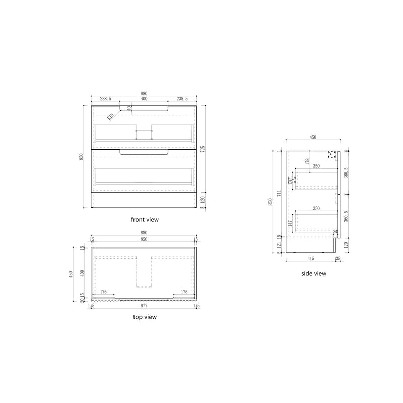 Lovina Floor Standing Vanity Harvest Oak 600mm/750mm/900mm/1200mm/150mm/1800mm - FIL Kitchen Bathroom