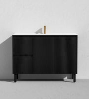 Brighton Floor Standing Vanity PVC Matte Black 600mm/750mm/900mm CETO
