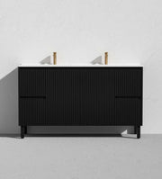 Brighton Floor Standing Vanity PVC Matte Black 600mm/750mm/900mm CETO