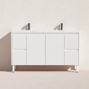 Brighton Floor Standing Vanity PVC Matte White 1200mm/1500mm(Single/Double Bowl) - FIL Kitchen Bathroom