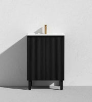 Brighton Floor Standing Vanity PVC Matte Black 600mm/750mm/900mm CETO