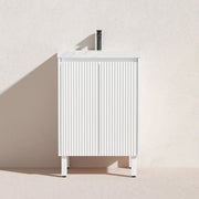 Brighton Floor Standing Vanity PVC Matte White 600mm/750mm/900mm - FIL Kitchen Bathroom