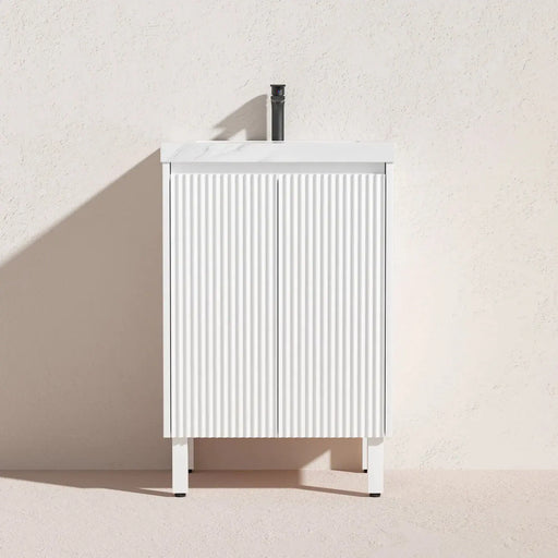 Brighton Floor Standing Vanity PVC Matte White 600mm/750mm/900mm - FIL Kitchen Bathroom