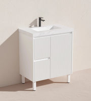 Brighton Floor Standing Vanity PVC Matte White 600mm/750mm/900mm - FIL Kitchen Bathroom