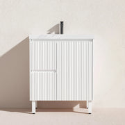 Brighton Floor Standing Vanity PVC Matte White 600mm/750mm/900mm - FIL Kitchen Bathroom