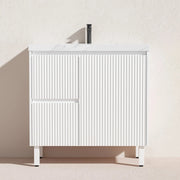 Brighton Floor Standing Vanity PVC Matte White 600mm/750mm/900mm - FIL Kitchen Bathroom