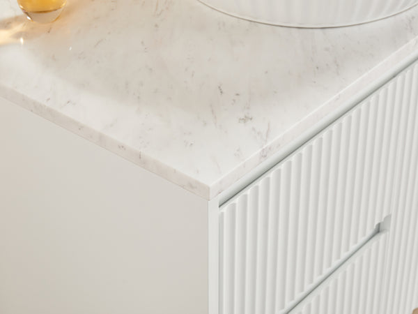 Ceto Carrara White Marble (Curve Top)