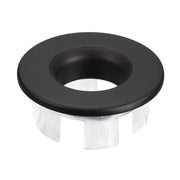 Round Basin Overflow Cover - Matt Black mercioaustralia