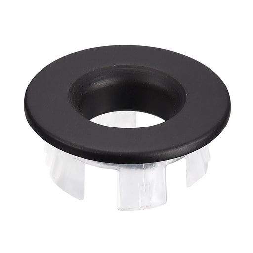 Round Basin Overflow Cover - Matt Black mercioaustralia