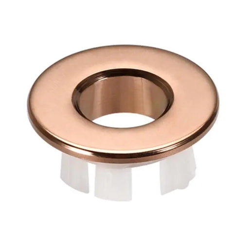 Round Basin Overflow Cover - Rose Gold mercioaustralia