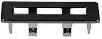 Square Basin Overflow Cover - Matt Black mercioaustralia