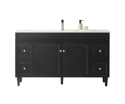 Harrington Floor Standing Vanity PVC Matte Black 1200mm/1500mm(Single/Double Bowl) - FIL Kitchen Bathroom