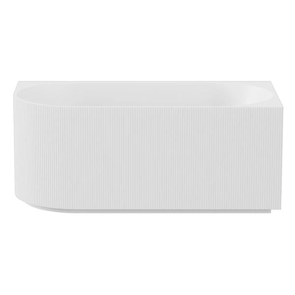 CAPRI FREESTANDING RIGHT CORNER BATHTUB MATTE WHITE 1500MM/1700MM