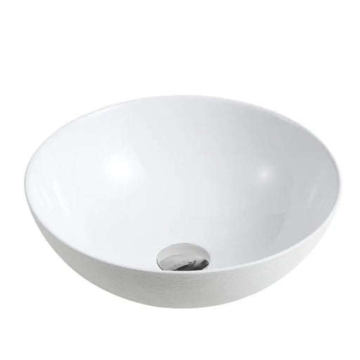 Chur 03 Counter-top Round Basin - Touchline White mercioaustralia