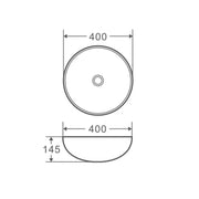 Chur 03 Counter-top Round Basin - Touchline White mercioaustralia