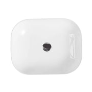 Chur 43 Counter-top Round-edged Square Basin - Black & White mercioaustralia