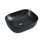Chur 43 Counter-top Round-edged Square Basin - Matt Black mercioaustralia