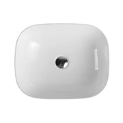 Chur 43 Counter-top Round-edged Square Basin - Touchline White mercioaustralia