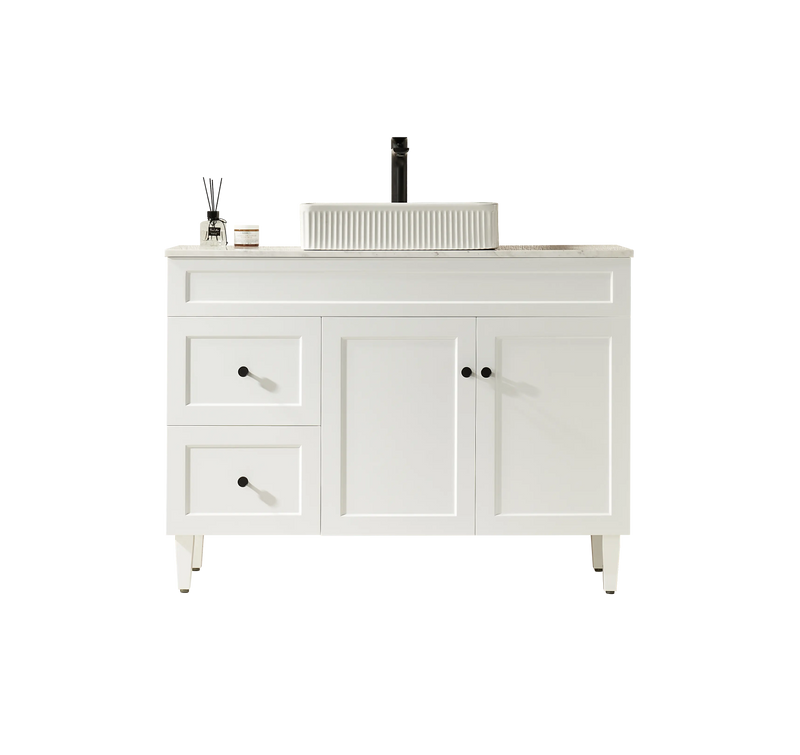 Harrington Free-Standing PVC Vanity Matte White POSEIDON