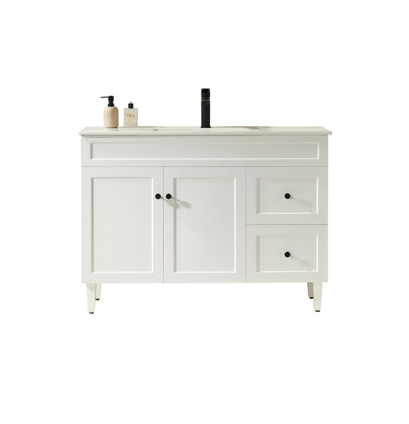Harrington Free-Standing PVC Vanity Matte White POSEIDON