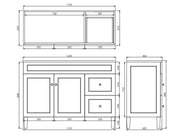 Lukka Harold Federation Free Standing Cabinet (1200mm) Lukka