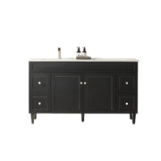 Harrington Floor Standing Vanity PVC Matte Black 1200mm/1500mm(Single/Double Bowl) - FIL Kitchen Bathroom