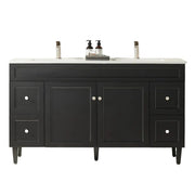 Harrington Floor Standing Vanity PVC Matte Black 1200mm/1500mm(Single/Double Bowl) - FIL Kitchen Bathroom