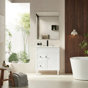 Harrington Free-Standing PVC Vanity Matte White POSEIDON