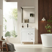 Harrington Free-Standing PVC Vanity Matte White POSEIDON