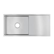 960x450x230mm Chrome Stainless Steel Single Bowl Kitchen Sink Aquaperla