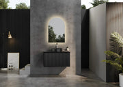 WALL HUNG VANITY PVC MATTE BLACK 600MM/750MM/900MM/1200MM/1500mm CETO