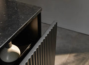WALL HUNG VANITY PVC MATTE BLACK 600MM/750MM/900MM/1200MM/1500mm CETO