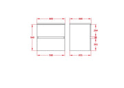 Stella Walnut Wall Hung Vanity - FIL Kitchen Bathroom