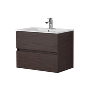 Stella Walnut Wall Hung Vanity - FIL Kitchen Bathroom