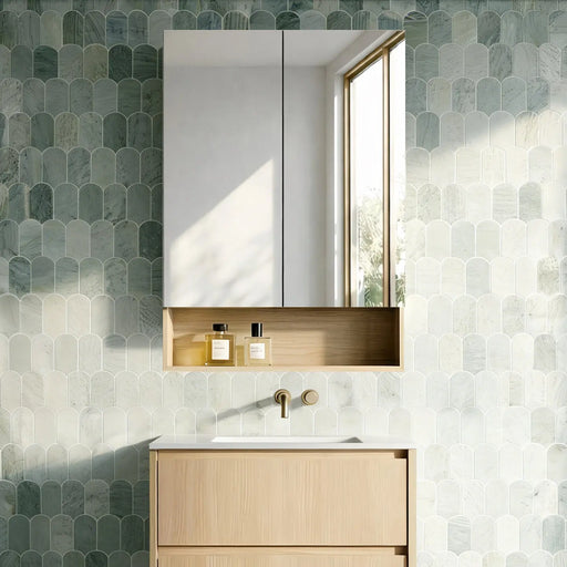 Clark Plywood Mirror Cabinet (Sandy Oak Matte) Lukka