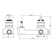 Wall Mixer with Spout In-wall Part (CLPS) Aquaperla